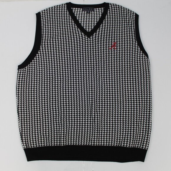 Alabama Crimson Tide Colony Houndstooth Vest Mens Size XL - Picture 1 of 11